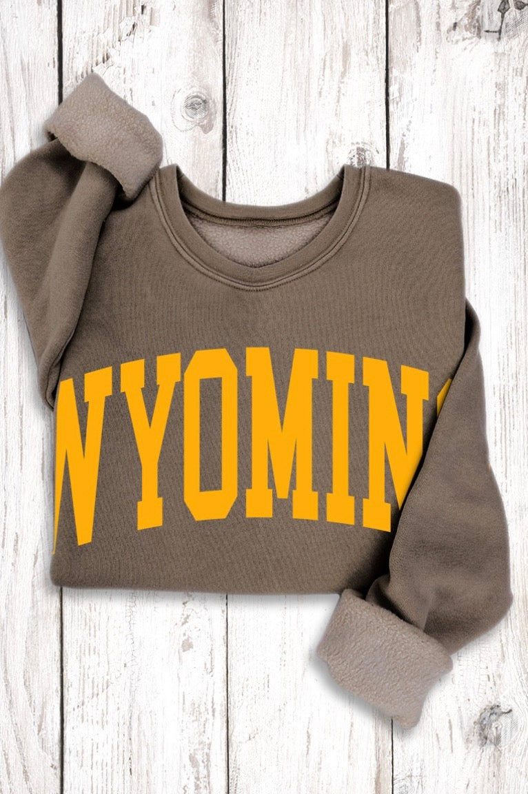 Tan Wyoming Mineral Crewneck