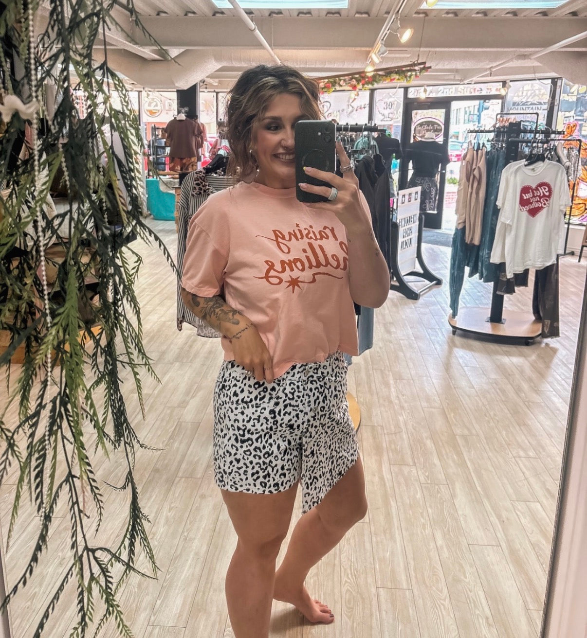 Leopard Print Skort