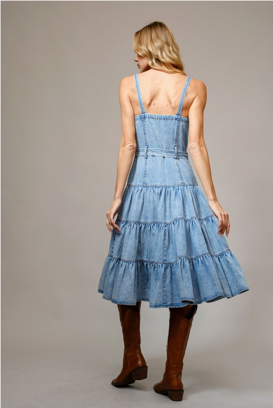 Denim Midi Dress