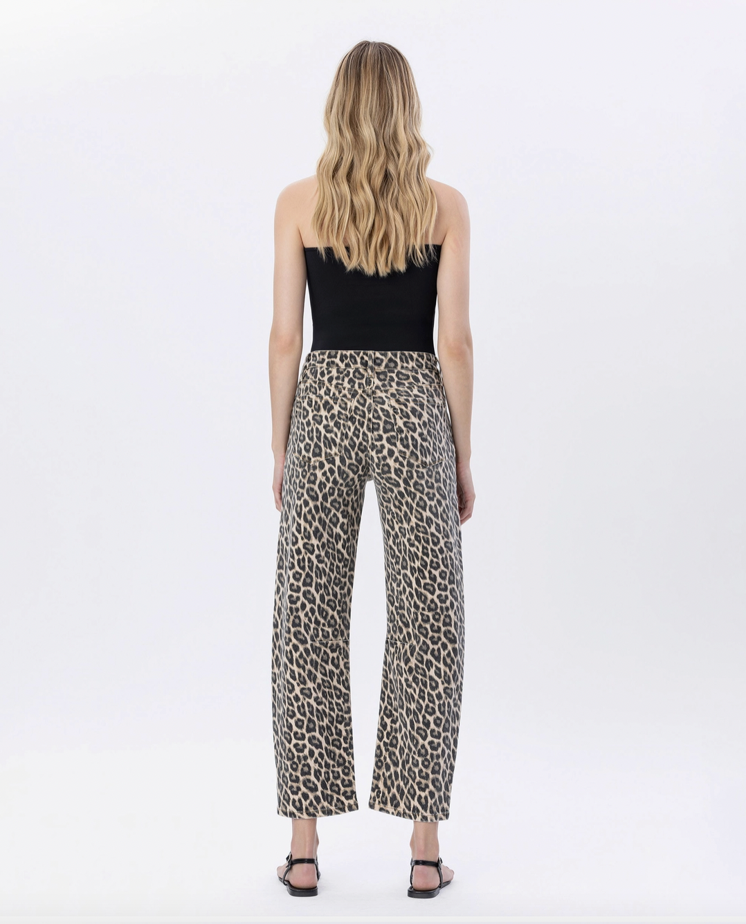 Leopard High Rise Jeans
