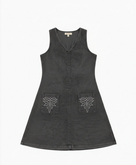 Corduroy Boot Stitch Dress