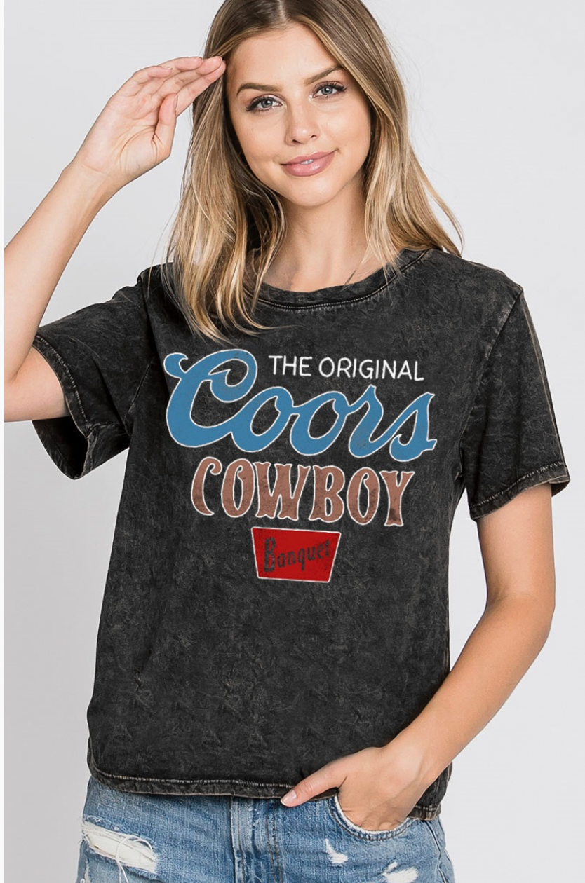 Coors Cowboy Crop Tee