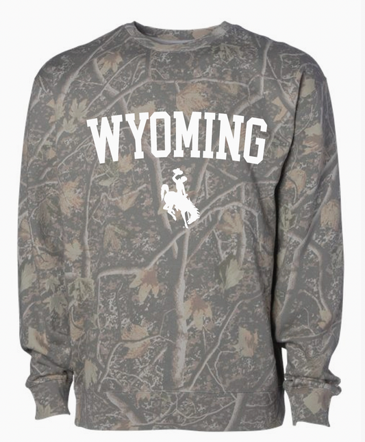 Wyoming Camo Crewneck