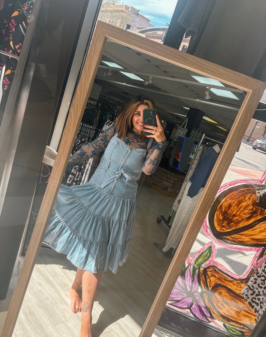 Denim Midi Dress