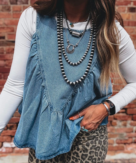 Denim Tank Top