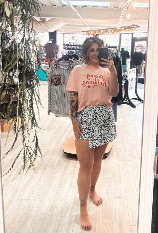 Leopard Print Skort