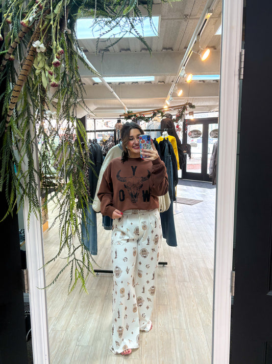 Rodeo Cactus Print Slack Pants