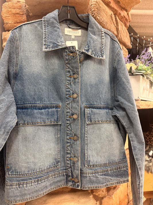 Big Pocket Denim Jacket