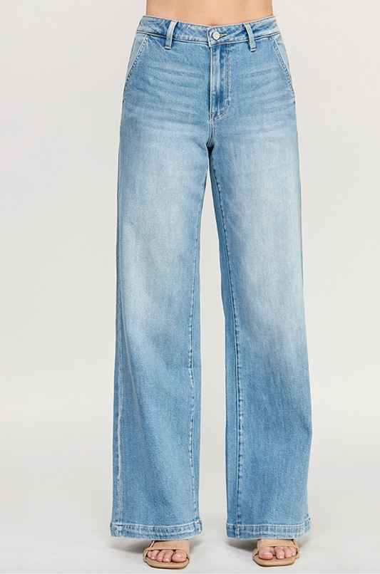 Petra High Rise Palazzo Jeans