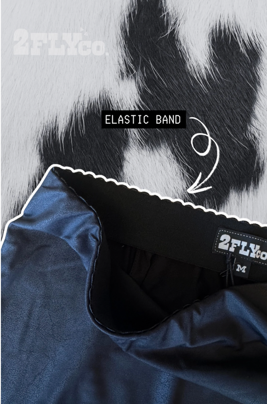 Pearl Snap Slit Skirt