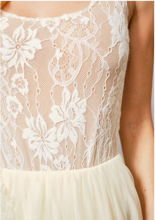 Lace Scoop Neck Bodysuit