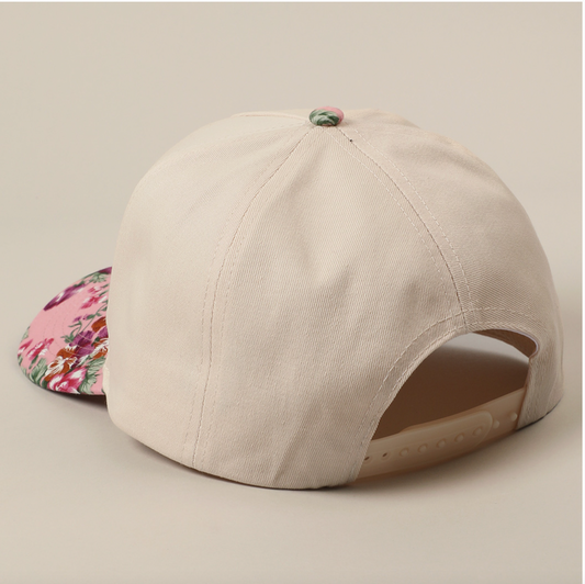 Howdy Darlin Pink Floral Hat