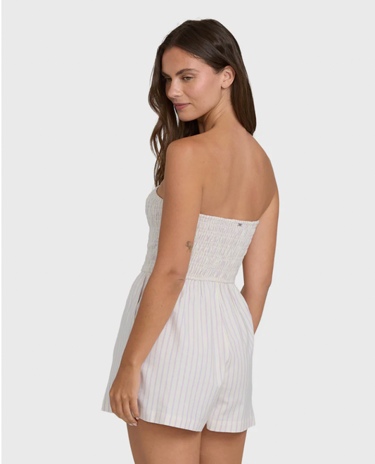 Billabong Strapless Stripe Romper