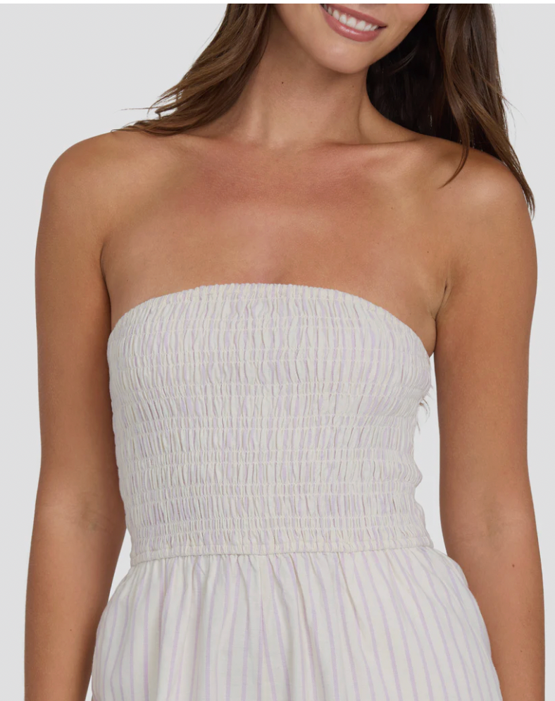 Billabong Strapless Stripe Romper