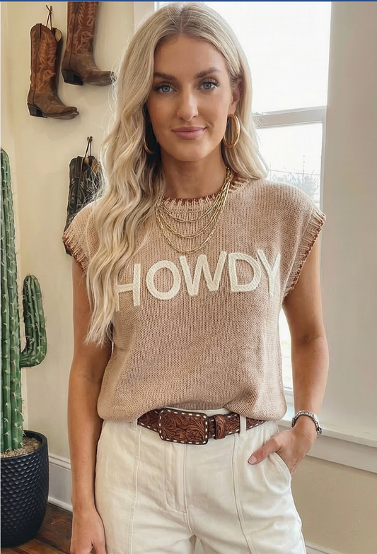 Howdy Sweater Vest