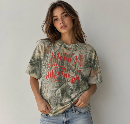 American Sweetheart Camo Tee