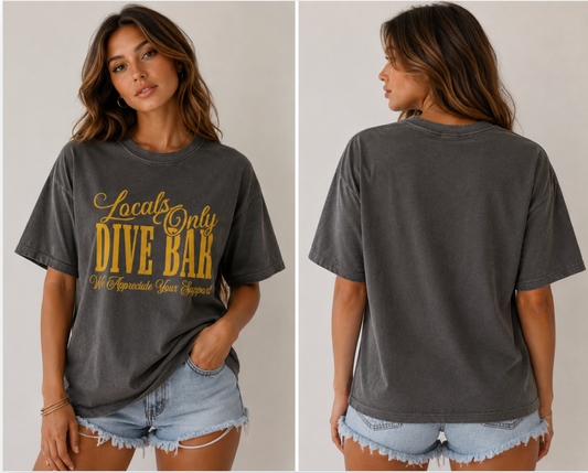 Locals Only Dive Bar Tee