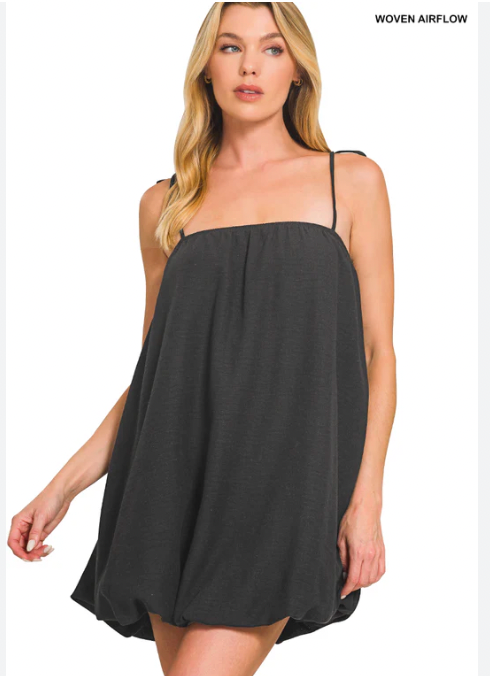 Woven Mini Bubble Dress