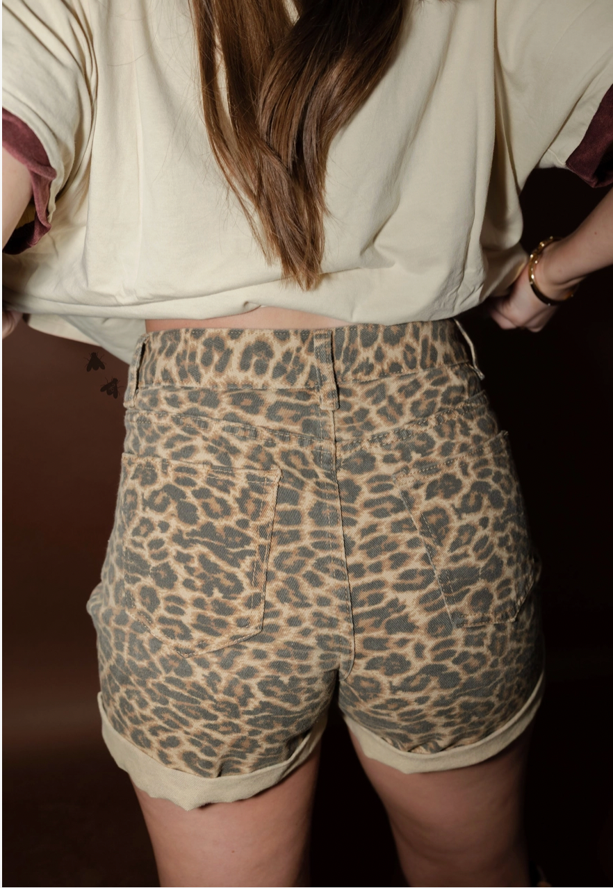 Leopard Print Shorts