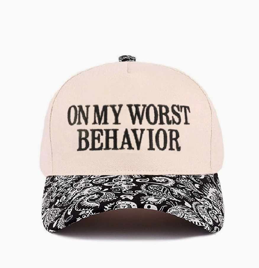On My Worst Behavior Hat