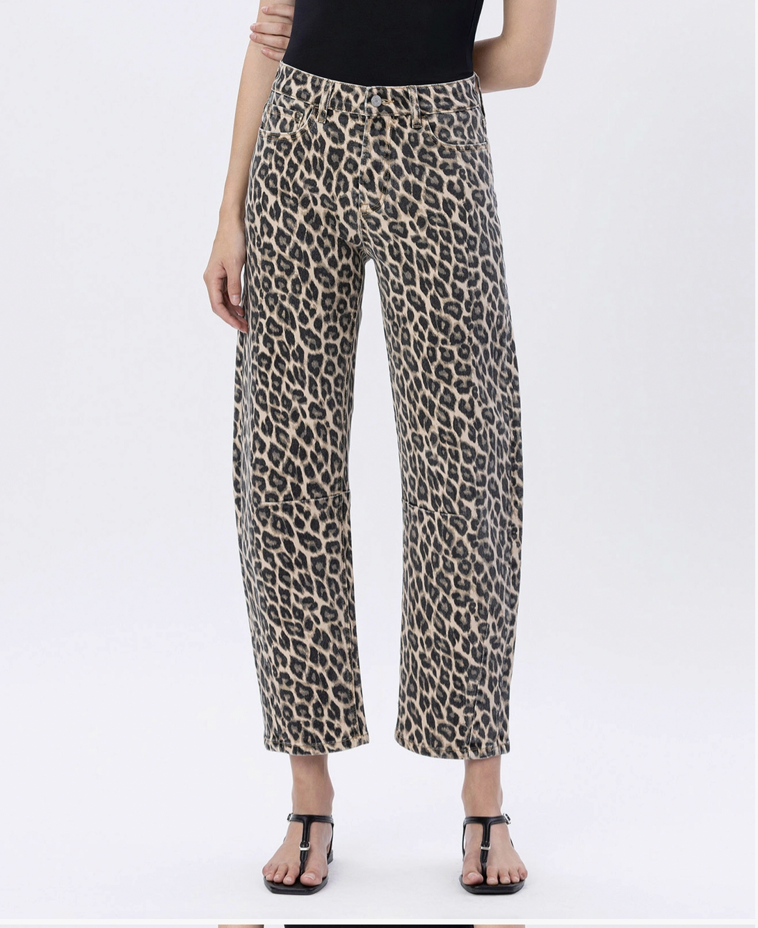 Leopard High Rise Jeans