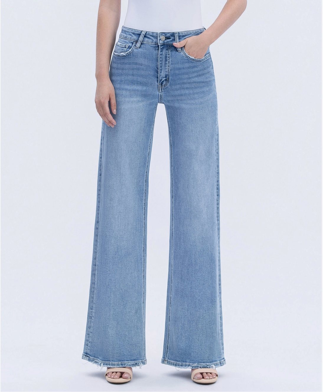 Vervet High Rise Wide Leg Jeans