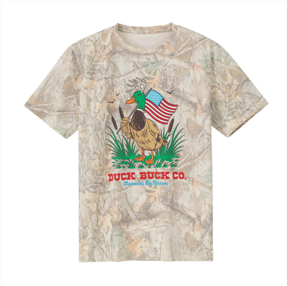 Duck Buck Patriotic Camo Tee