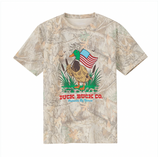 Duck Buck Patriotic Camo Tee