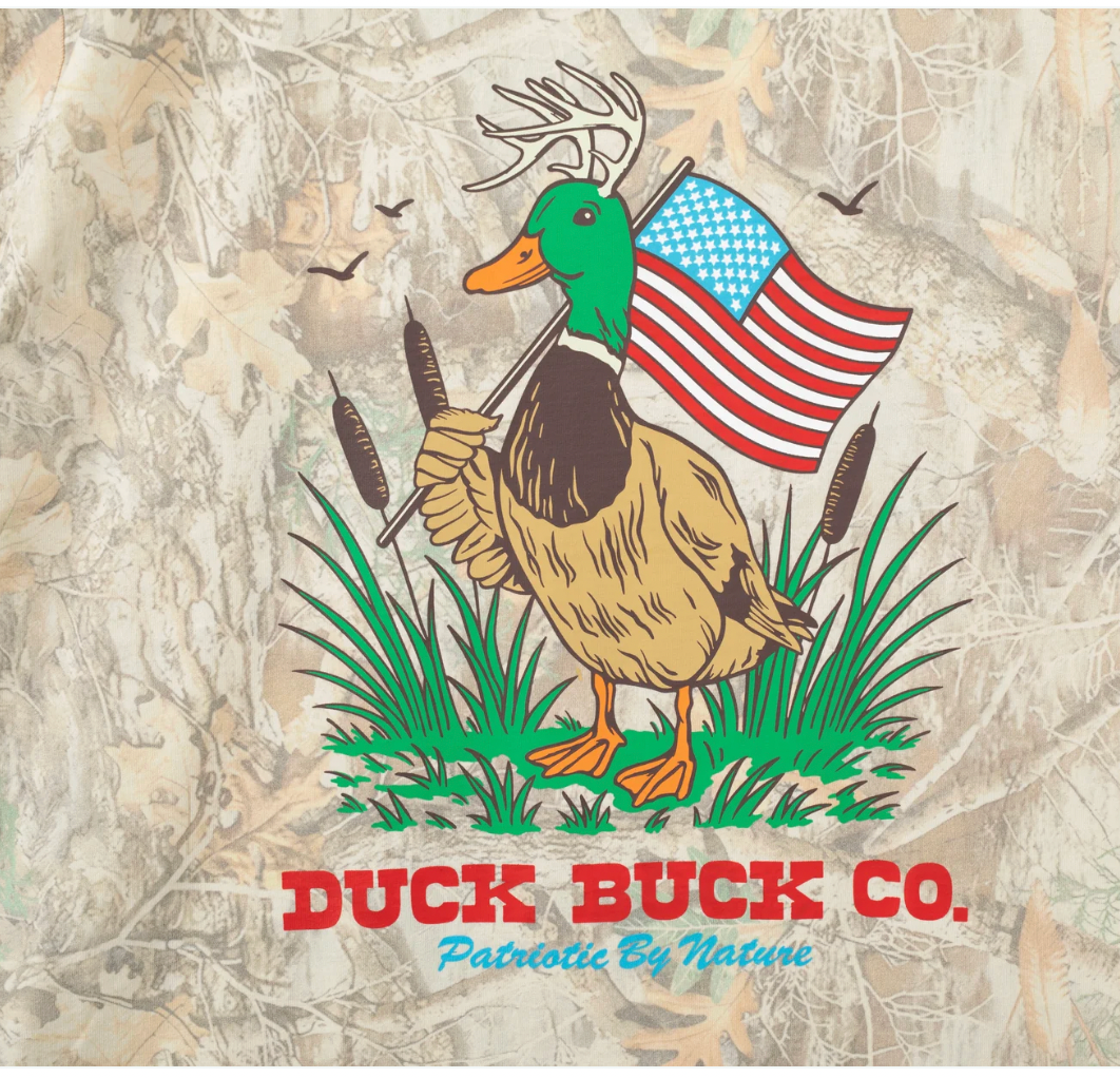 Duck Buck Patriotic Camo Tee