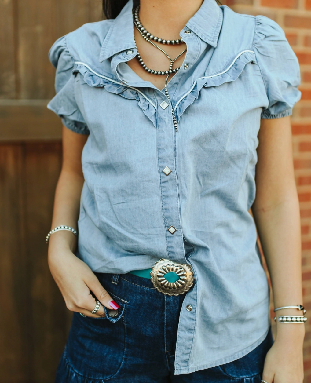Rowdy Ruffles Button Up