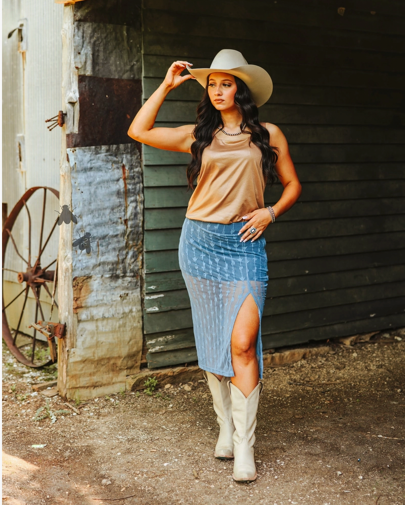 Western Mesh Skirt