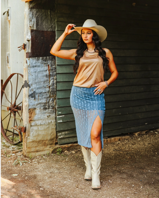 Western Mesh Skirt