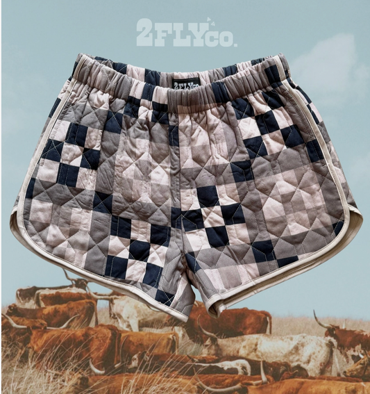 Checker Quilt Shorts
