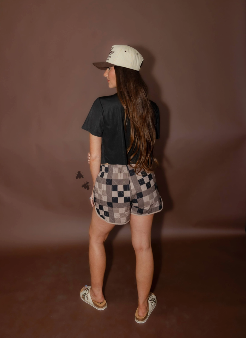 Checker Quilt Shorts