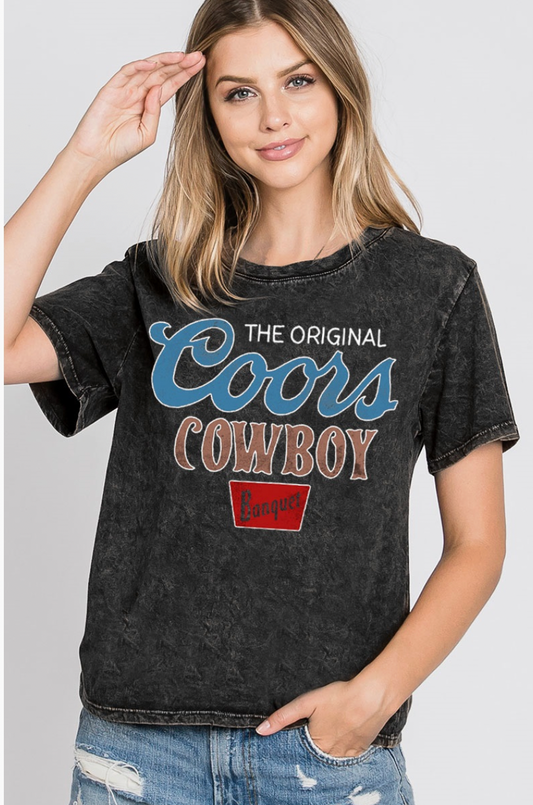 Coors Cowboy Crop Tee