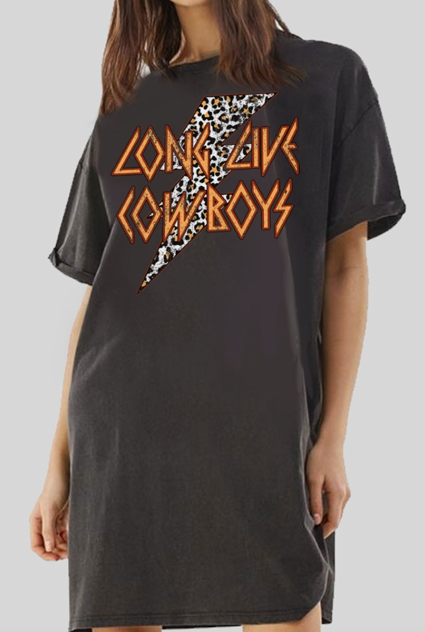 Long Live Cowboys Tshirt Dress