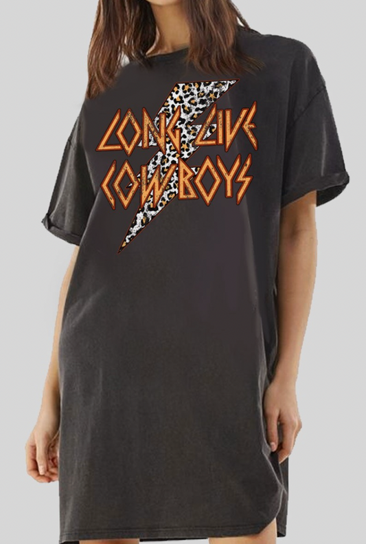 Long Live Cowboys Tshirt Dress