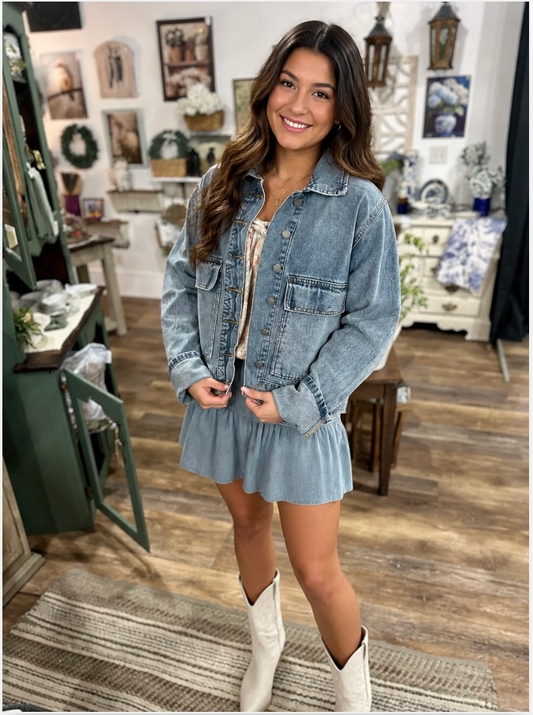 Big Pocket Denim Jacket