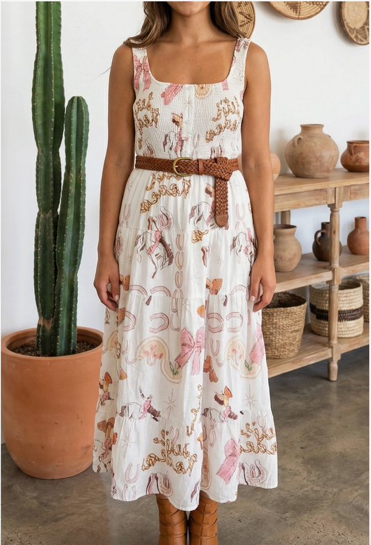 Let's Rodeo Sleeveless Dress
