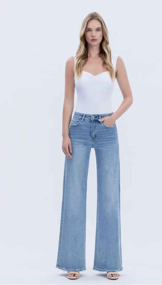 Olivia High Rise Wide Leg Jeans