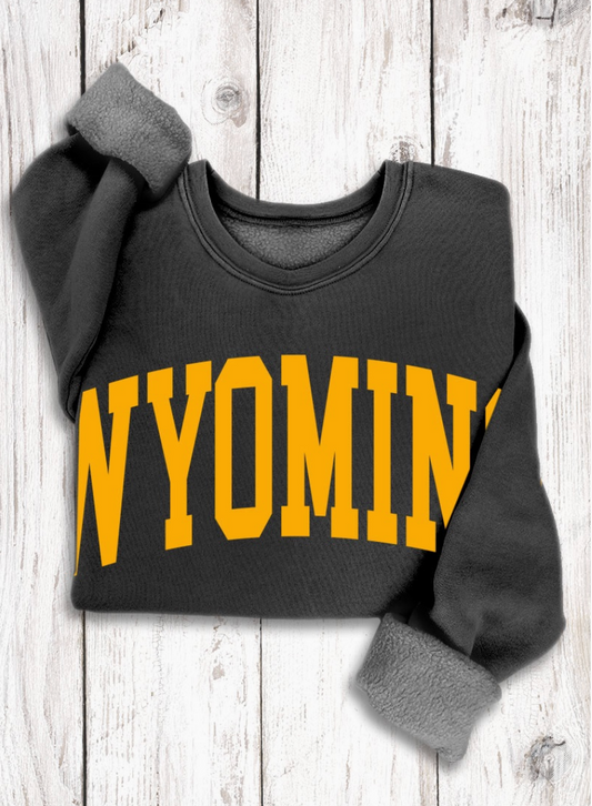 Black Wyoming Mineral Crewneck