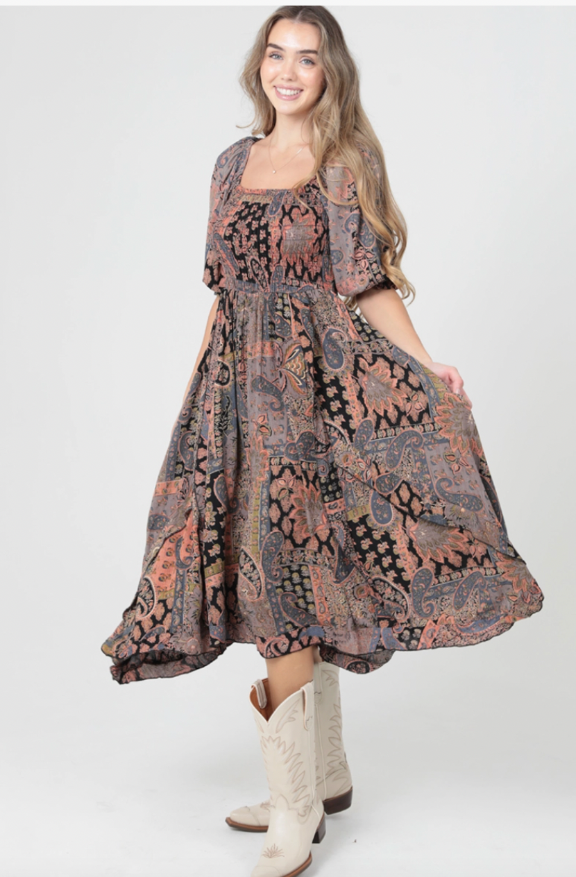 Paisley Maxi Dress