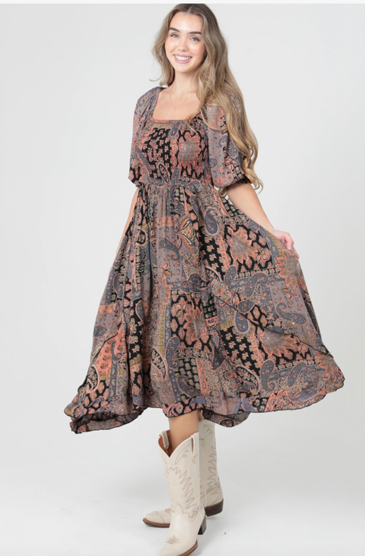 Paisley Maxi Dress