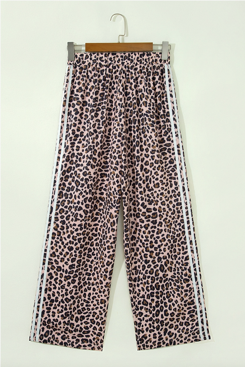 Leopard Stripe Joggers