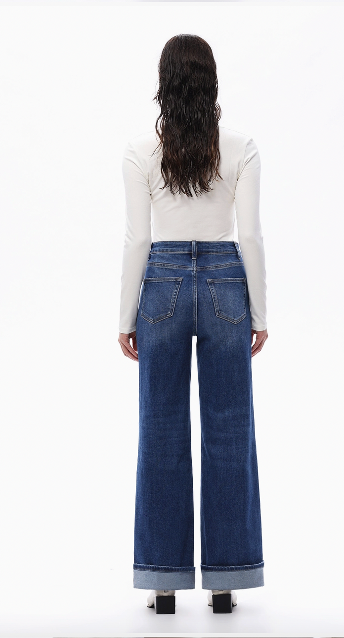 Oneso Double Button High Rise Jeans
