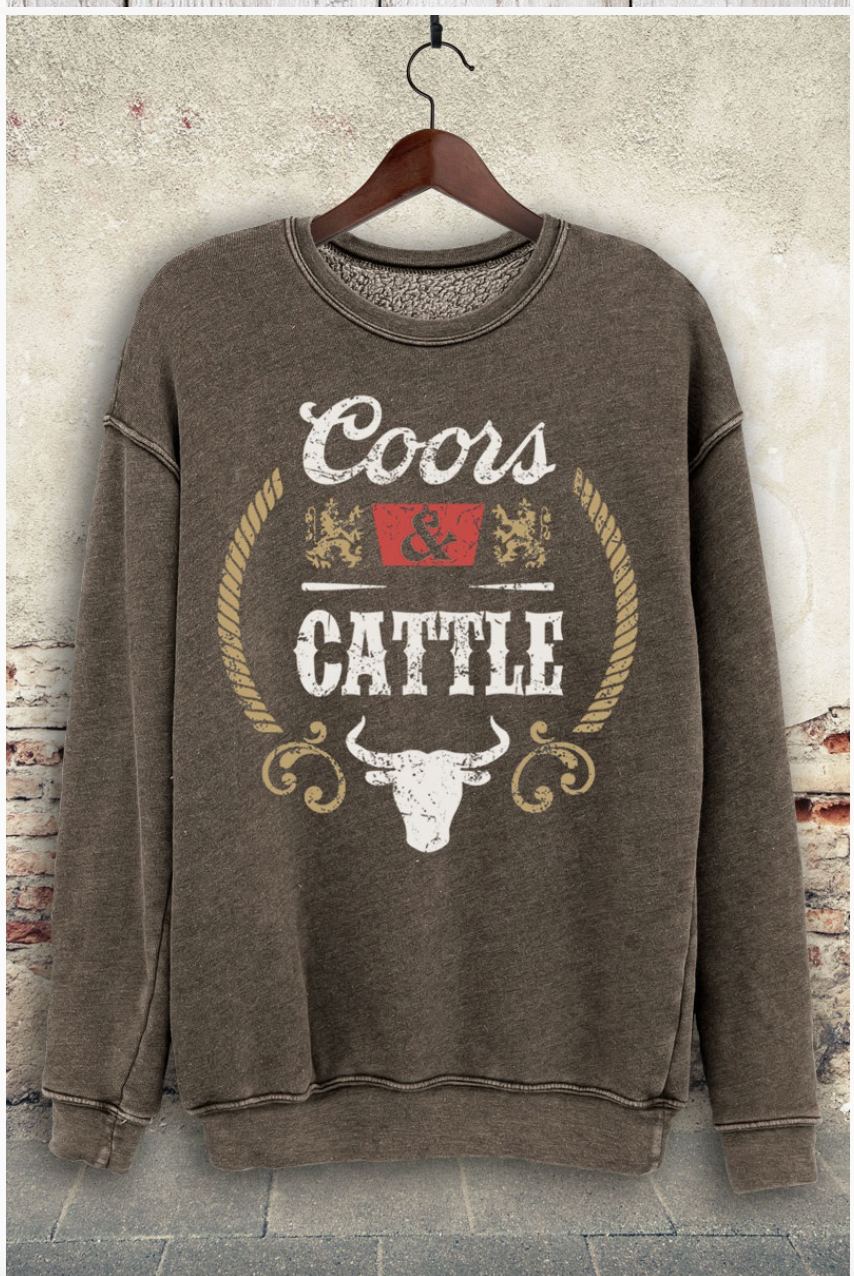 Coors and Cattle Crewneck