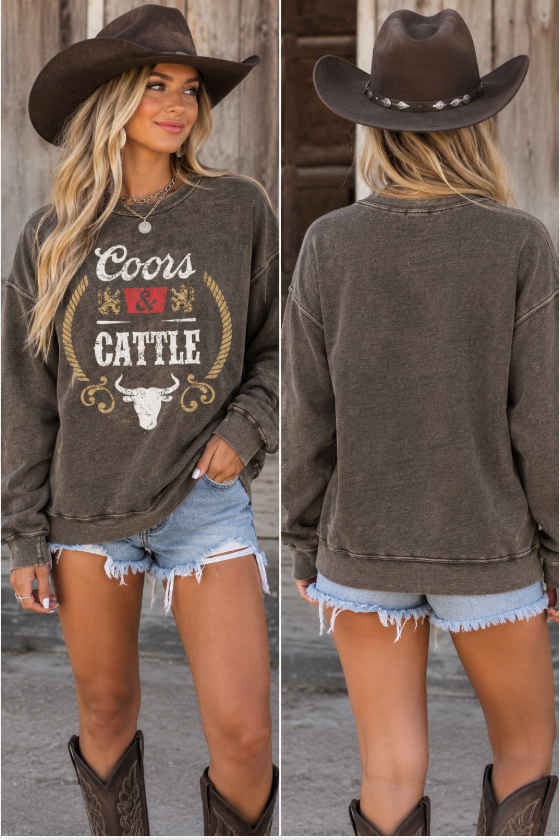Coors and Cattle Crewneck