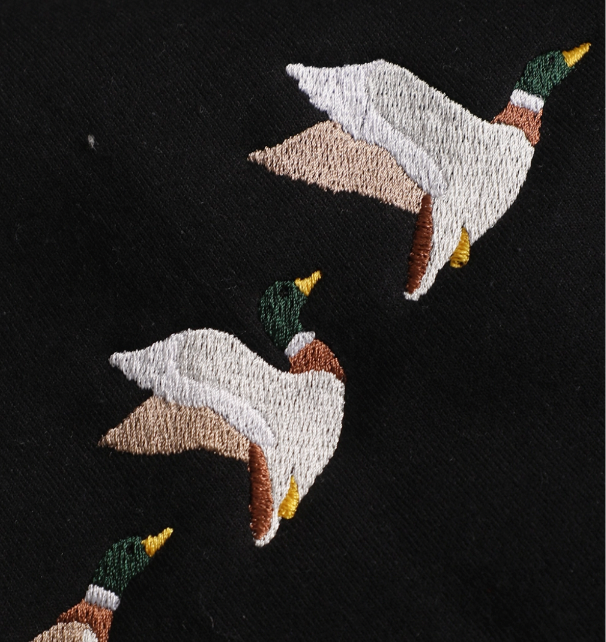 Embroidered Mallard Duck Crewneck
