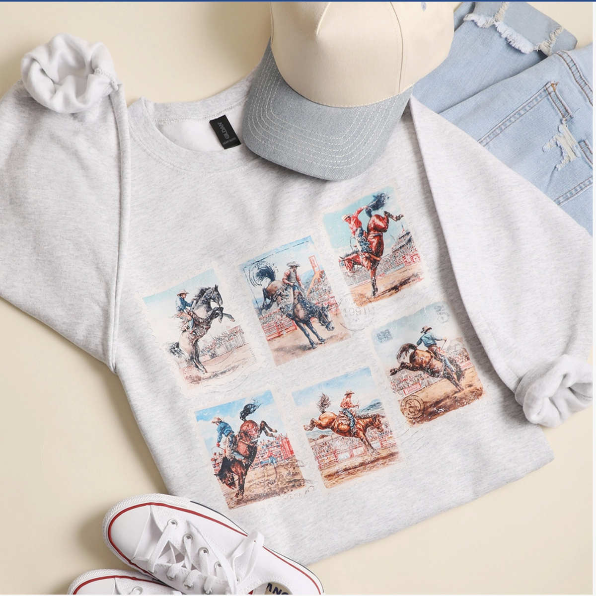 Rodeo Stamps Crewneck
