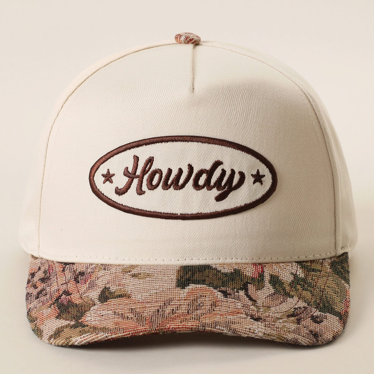 Howdy Floral Brim Hat